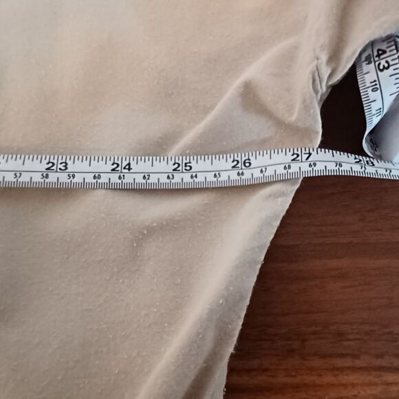 Quitman USA Patriotic Heart w Two Bunnies Graphic Tan Banded Bottom Pullover  XL - Picture 5 of 10